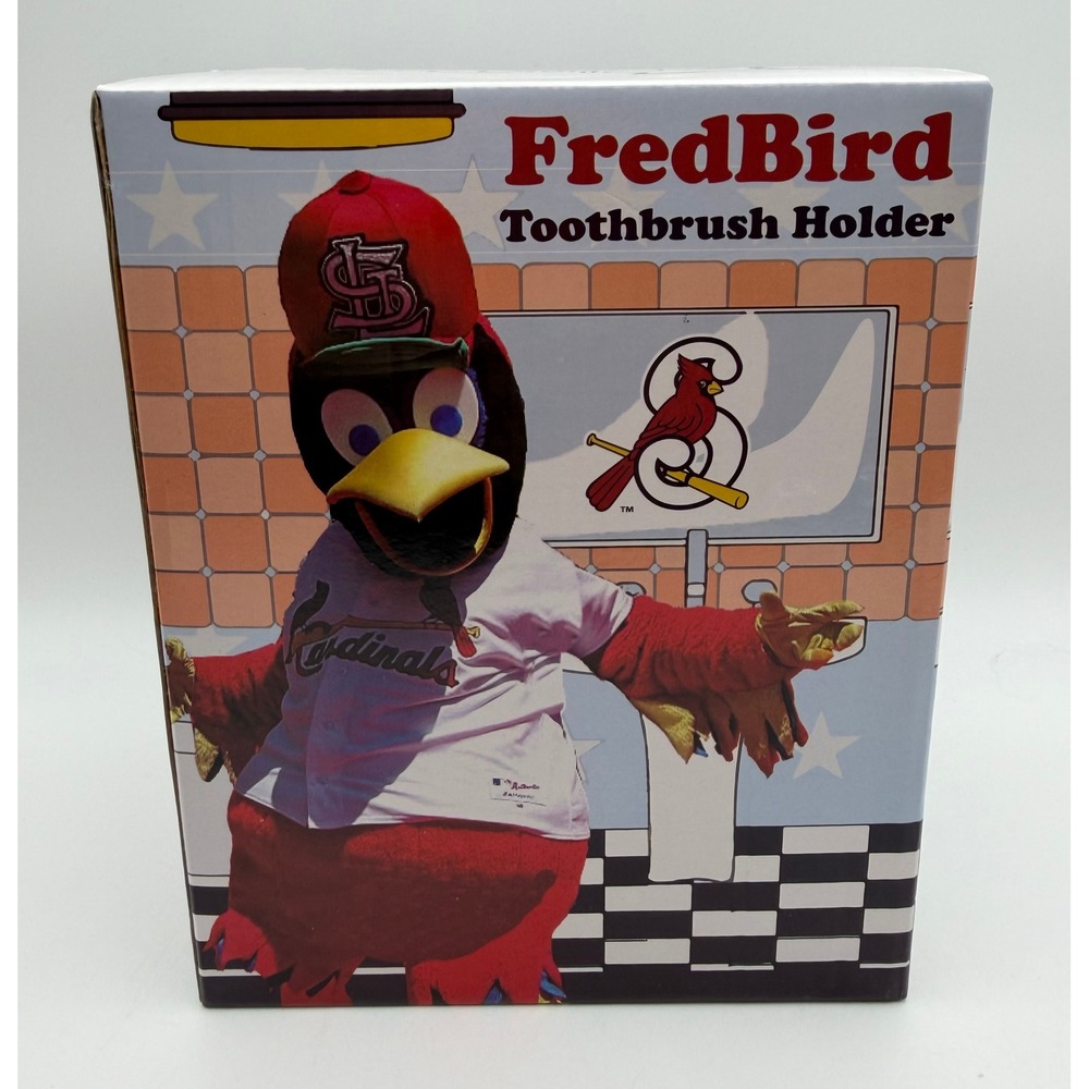 St Louis Cardinals FredBird Toothbrush Holder MLB Mascot Springfield 15540 NEW